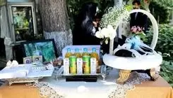 برگزاری مراسم عروسی زوج جوان در بهشت زهرای تهران +عکس