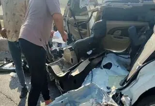 حادثه رانندگی مرگبار در سیریک؛ دو نفر کشته و یک نفر زخمی