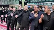 حضور رئیس جمهور در مراسم شام غریبان + عکس 