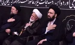 مراسم عزاداری شام غریبان در حرم امام (ره) با حضور کروبی + عکس