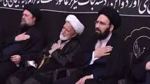 مراسم عزاداری شام غریبان در حرم امام (ره) با حضور کروبی + عکس