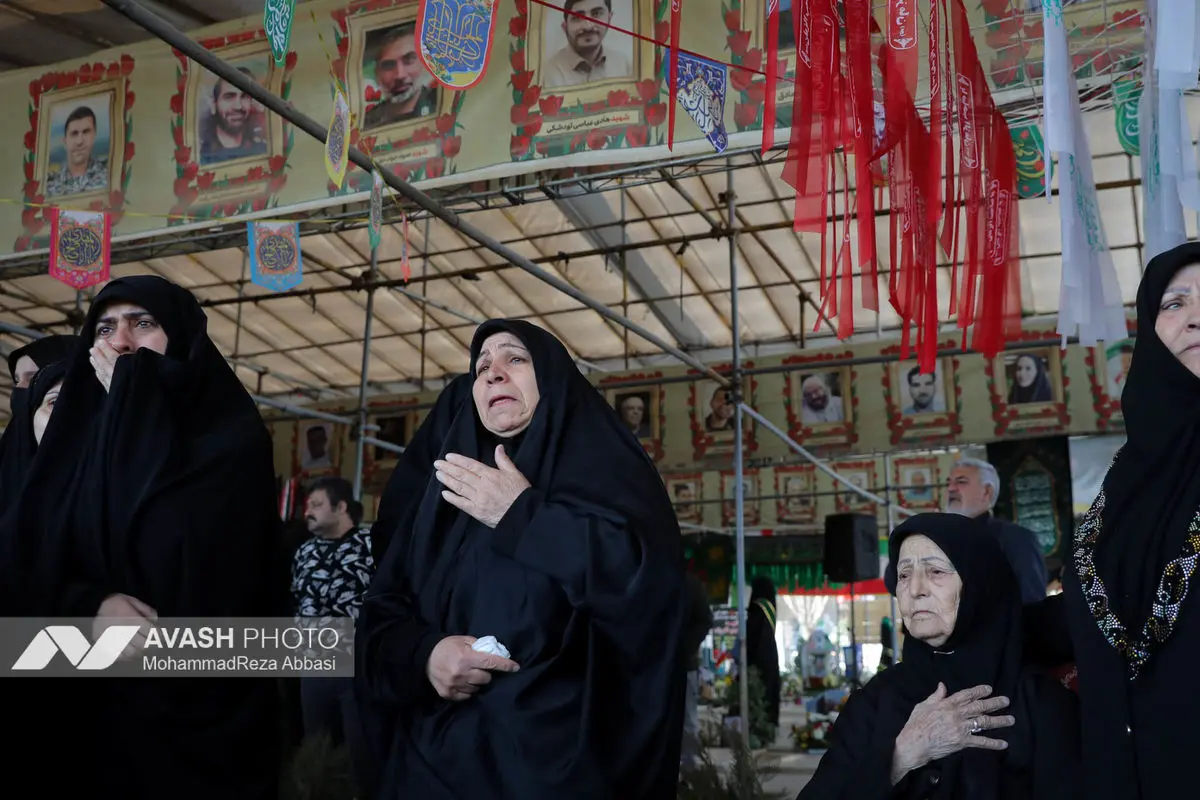 وداع با پیکر شهدای حملات صهیونی-آمریکایی