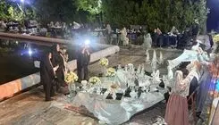مراسم عقد رایگان برای زوج‌های جوان تهرانی در فرهنگسرای امام