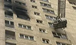 آتش‌سوزی مهیب در یک مجتمع مسکونی در دهکده المپیک +جزئیات