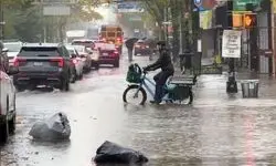 سیل در نیویورک قربانی گرفت 