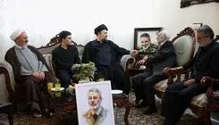 حضور سیدحسن خمینی در منزل سرلشکر شهید سید عبدالرحیم موسوی