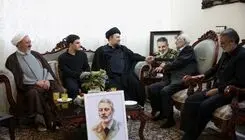 حضور سیدحسن خمینی در منزل سرلشکر شهید سید عبدالرحیم موسوی