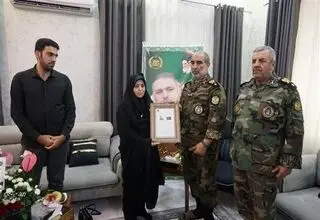 ابلاغ درجه سرتیپی بعد از شهادت