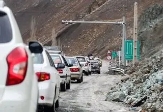 ترافیک سنگین در آزادراه کرج-تهران