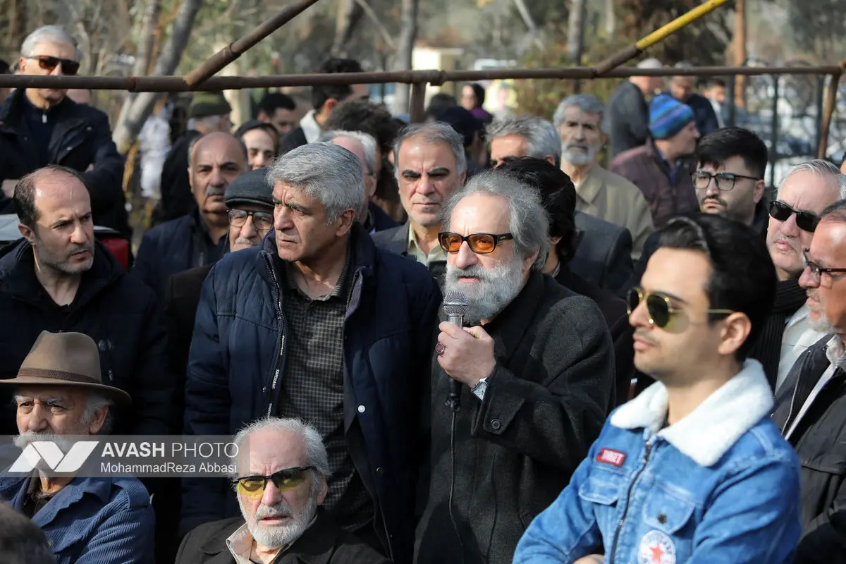 مراسم تشییع و خاکسپاری سعید پیر دوست