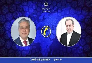 تماس تلفنی وزرای خارجه جمهوری اسلامی ایران و پاکستان 
