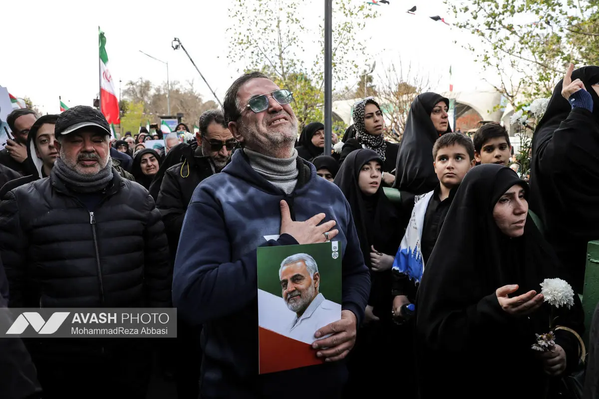 مراسم تشییع پیکر شهدای جنایات اخیر صهیونی - آمریکایی _۱