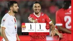 خلاصه بازی پرسپولیس مقابل فولاد / تساوی غیرمنتظره + فیلم

