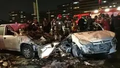 میکسر بتن ۴ خودرو را زیر گرفت