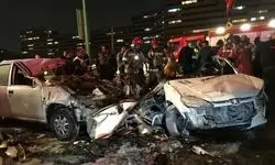 میکسر بتن ۴ خودرو را زیر گرفت
