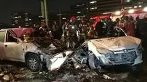 میکسر بتن ۴ خودرو را زیر گرفت