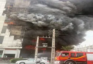 تعداد فوتی های آتش‌سوزی مجتمع ارغوان اندیشه به ۱۱ نفر رسید