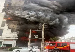 تعداد فوتی های آتش‌سوزی مجتمع ارغوان اندیشه به ۱۱ نفر رسید