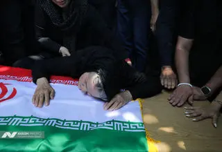 مراسم تشییع پیکر حمیدرضا درجاتی