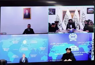 آغاز عملی پروژه تاپی محور تماس متقی با معاون نخست‌وزیر ترکمنستان