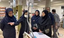 عیادت رئیس سازمان محیط زیست از مجروحان حملات اخیر در بیمارستان فیروزگر تهران