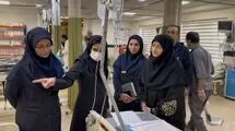 عیادت رئیس سازمان محیط زیست از مجروحان حملات اخیر در بیمارستان فیروزگر تهران