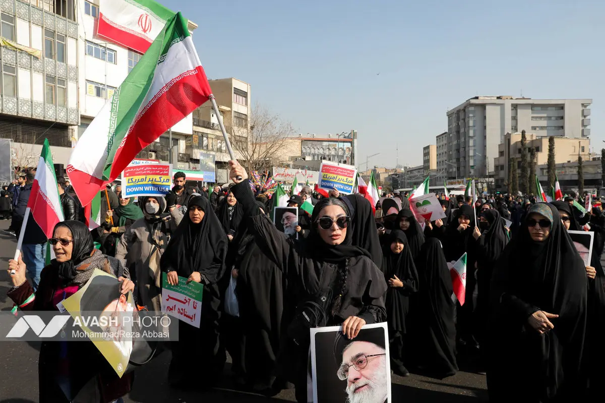 راهپیمایی محکومیت اقدامات تروریستی آمریکا و رژیم صهیونیستی علیه ملت ایران - تهران