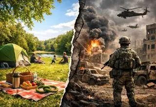 ۱۳ بدر در شرایط جنگی