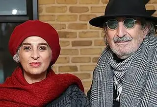 فرهاد آئیش بر سر همسرش مائده طهماسبی بوسه ای عاشقانه زد
