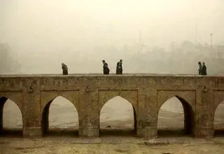 هوای اصفهان در شرایط نارنجی و ناسالم برای گروه‌های حساس