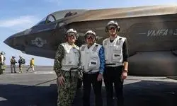 ویتکاف و داماد ترامپ از ناو آبراهام لینکلن بازدید کردند