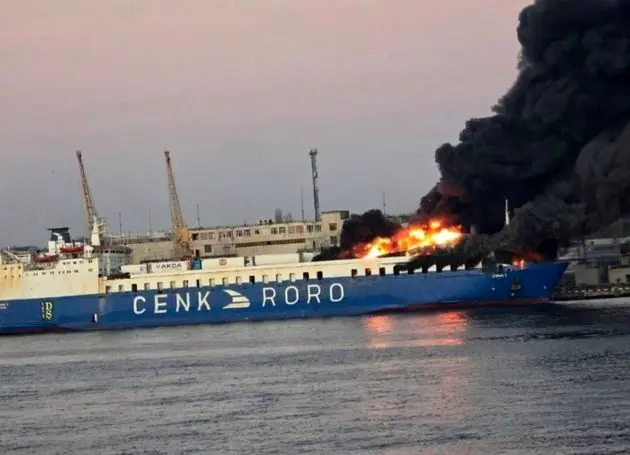 حمله روسیه به کشتی‌های ترکیه در اودسا