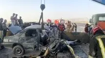 تصادف مرگبار پژو در جاده مشهد
