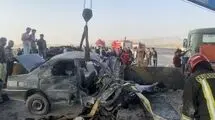 تصادف مرگبار پژو در جاده مشهد