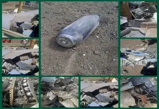 انهدام ۵ فروند موشک تاماهاوک و یک فروند کروز در آسمان استان قزوین + عکس 