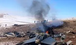 سقوط جنگنده هنگام اجرای نمایش هوایی+فیلم