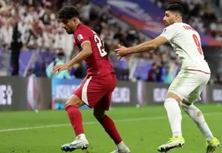  گل اول قطر به ایران توسط پدرو میگوئل+ فیلم