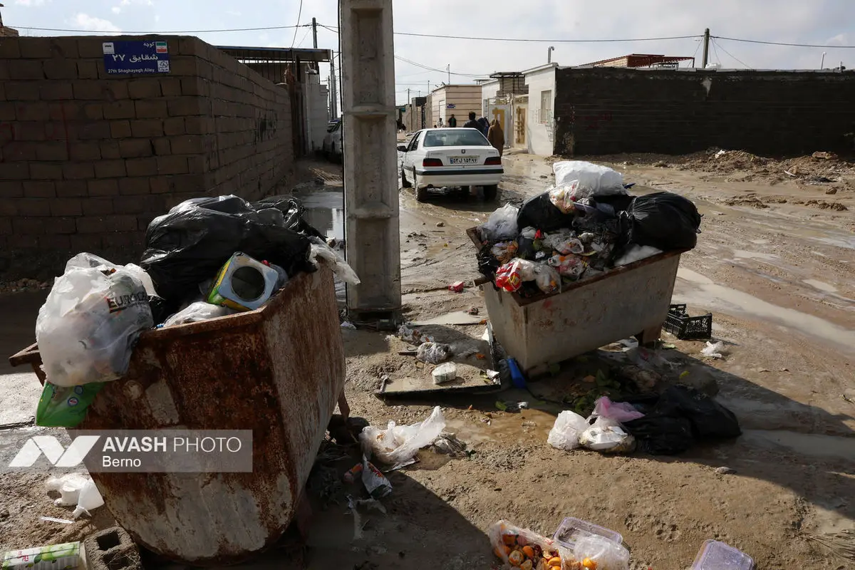 جزیره قشم پس از وقوع سیل