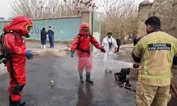 حادثه نشت گاز آمونیاک در کارخانه یخ سازی تلفات نداشت