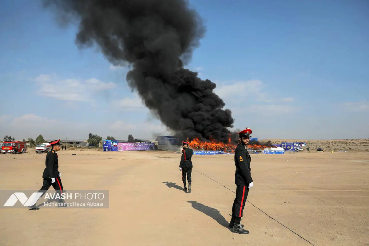 امحای ۲۰ تن مواد مخدر