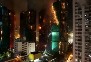 مرگ وحشتناک ۷۵ نفر در آتش سوزی برج های شمال هنگ کنگ