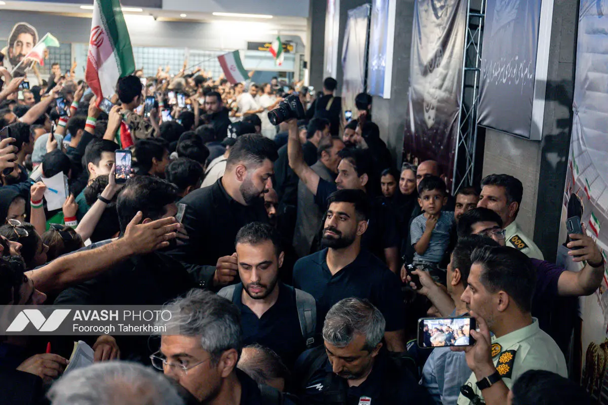 ورود کاروان تیم ملی فوتبال به کشور