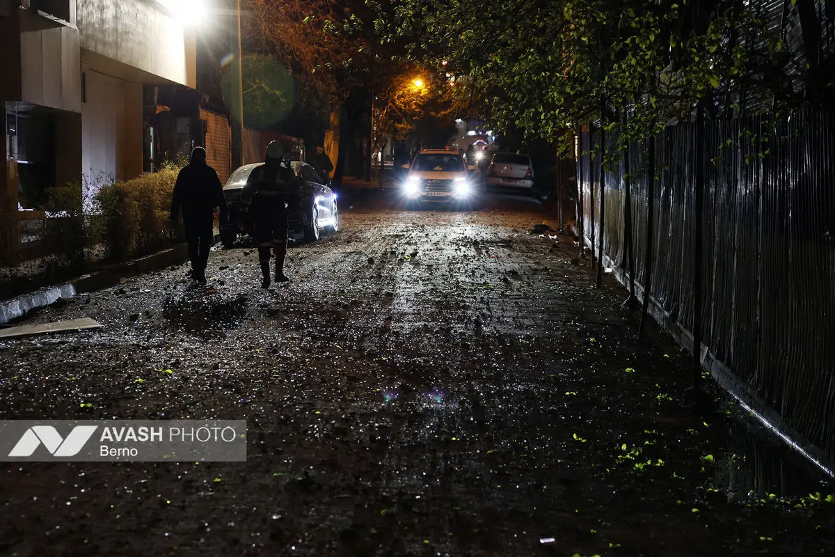 حملات شبانه آمریکایی - اسرائیلی به مناطق مسکونی تهران