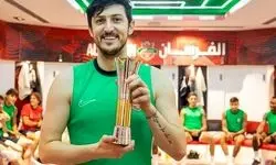 سردار آزمون جایزه بهترین گلزن آسیا را دریافت کرد