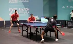 اولین برد تیم ملی تنیس روی میز مردان ایران مقابل مالدیو