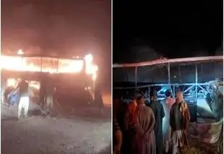 کشته شدن ۸۵ مهاجر افغانستانی اخراج شده از ایران در یک تصادف