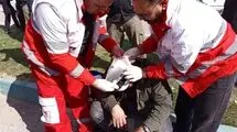 انتقال مصدومان حمله هوایی امروز خرم‌آباد