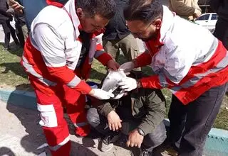 انتقال مصدومان حمله هوایی امروز خرم‌آباد