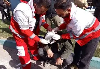 انتقال مصدومان حمله هوایی امروز خرم‌آباد