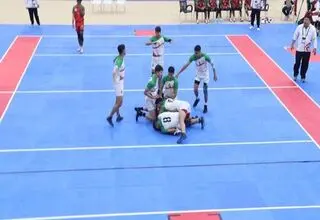 پیروزی تیم کبدی ایران مقابل پاکستان